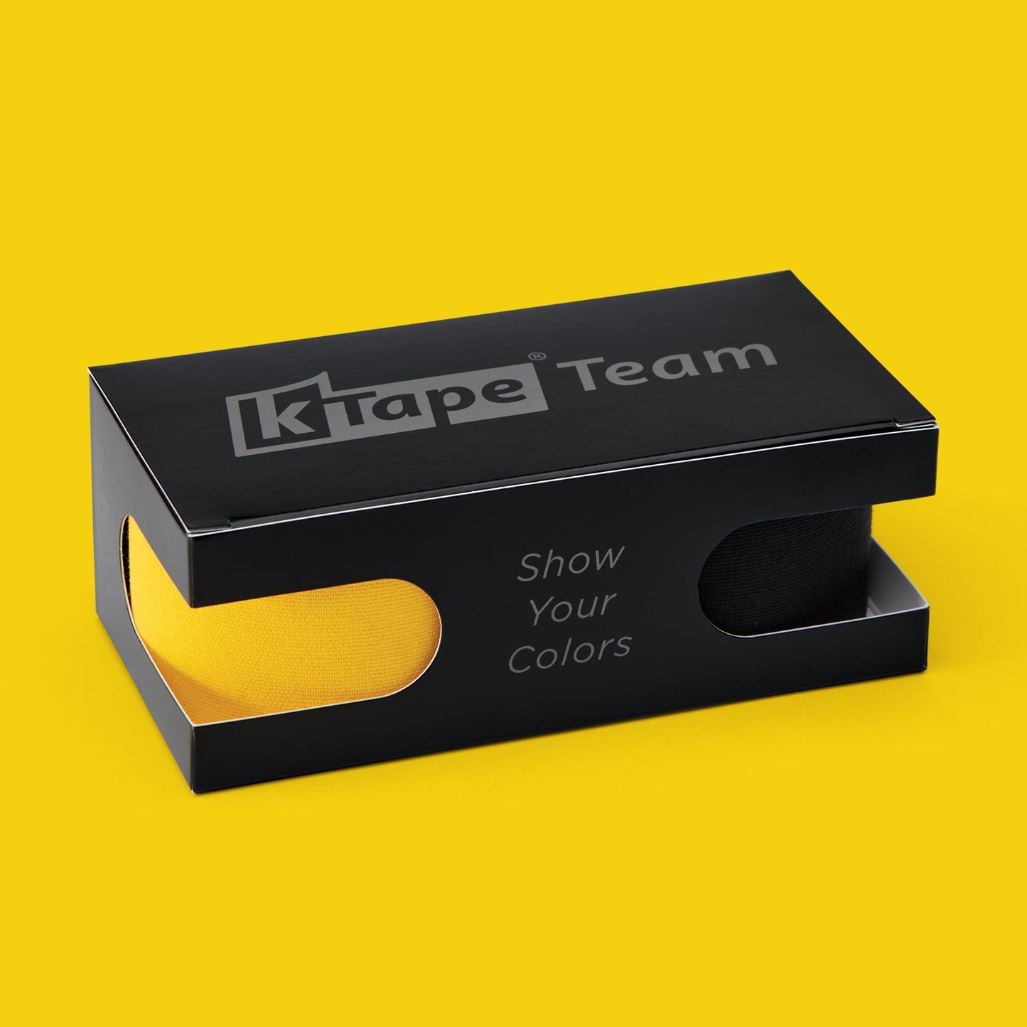 K-Tape Team Yellow & Black, Caja Black & Grey