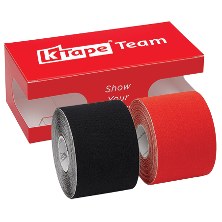 K-Tape Team Black &amp; Sport Red, Caja Sport Red