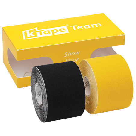 K-Tape Team Black &amp; Yellow, Caja Yellow