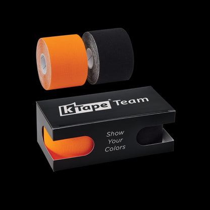 K-Tape Team Orange &amp; Black, Caja Black