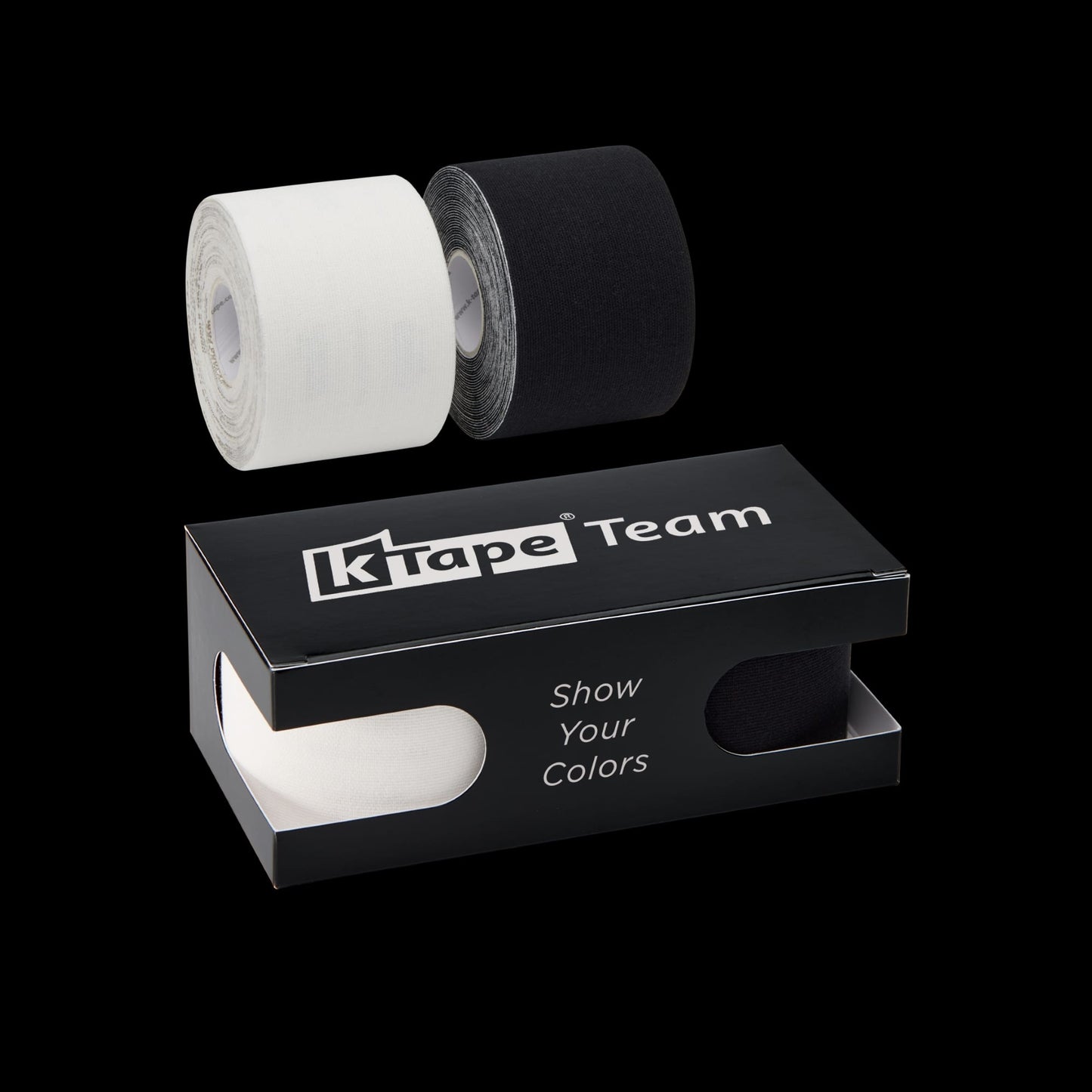 K-Tape Team White &amp; Black, Caja Black