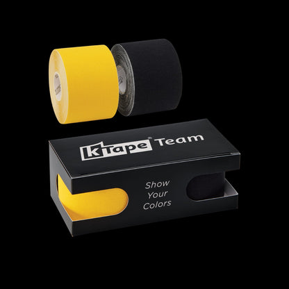 K-Tape Team Yellow &amp; Black, Caja Black
