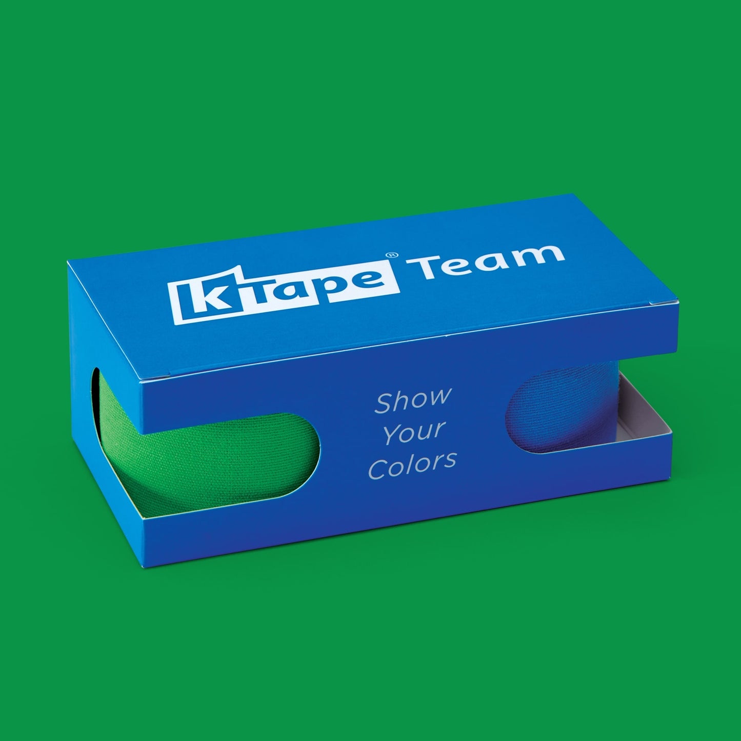 K-Tape Team Green &amp; Sport Blue, Caja port Blue