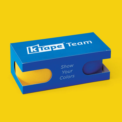 K-Tape Team Yellow &amp; Sport Blue, Caja Sport Blue