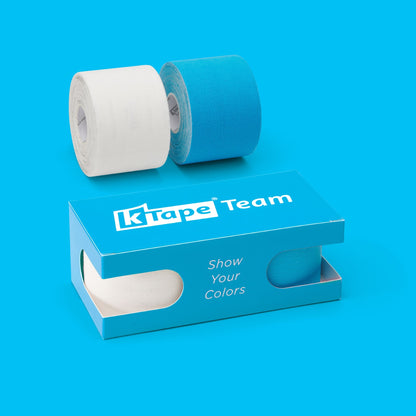 K-Tape Team White &amp; Blue, Caja Blue