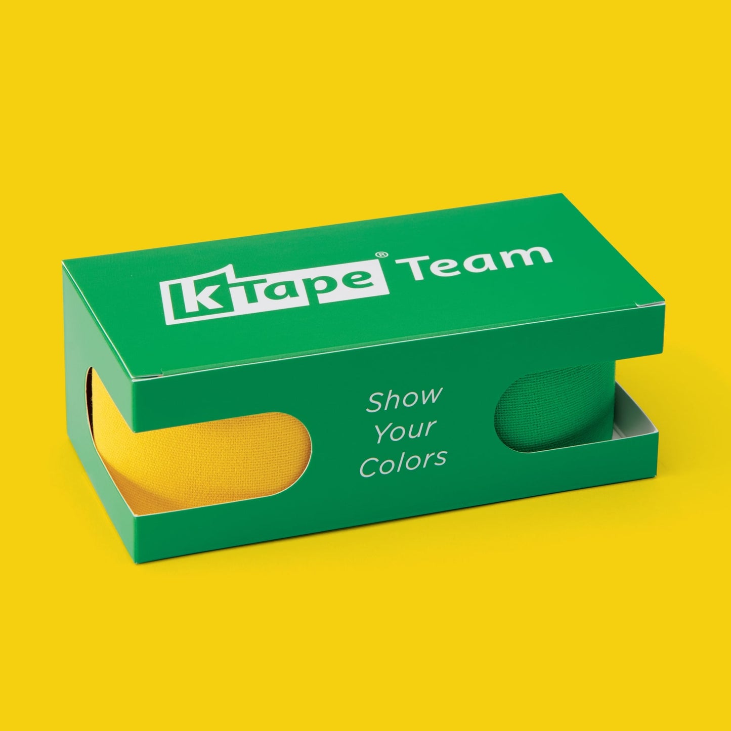 K-Tape Team Yellow &amp; Green, Caja Green