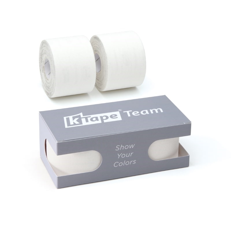 K-Tape Team White, Caja Grey