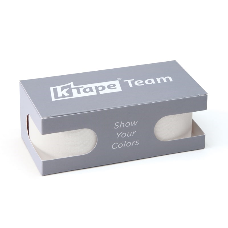 K-Tape Team White, Caja Grey