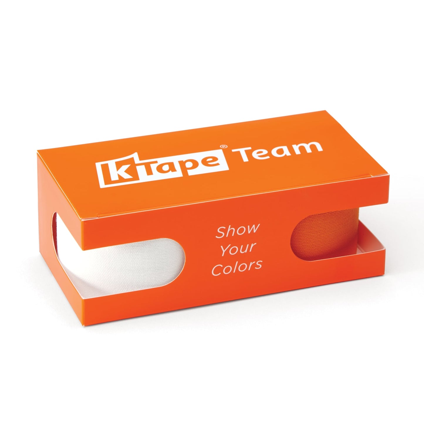 K-Tape Team White &amp; Orange, Caja Orange