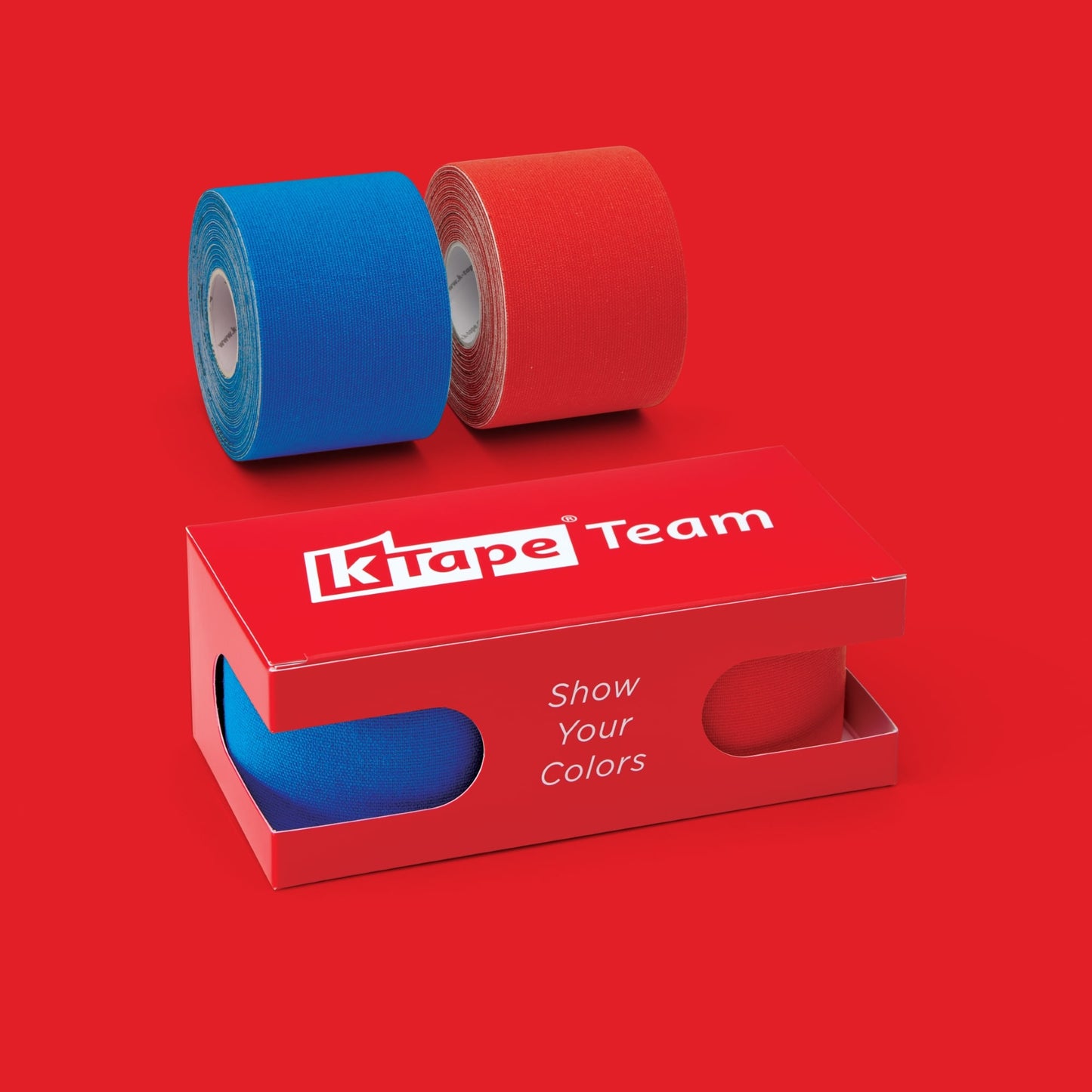 K-Tape Team Sport Blue &amp; Blue, Caja Red