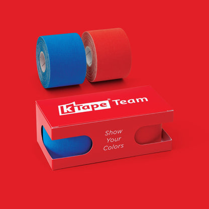 K-Tape Team Sport Blue &amp; Blue, Caja Red