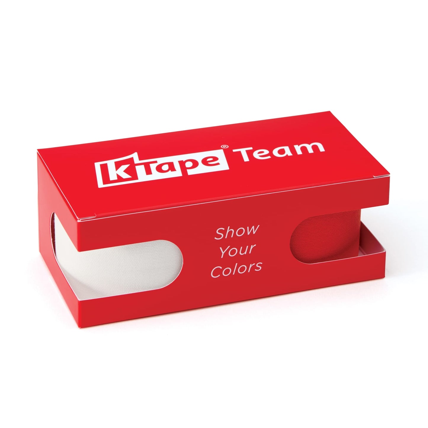 K-Tape Team White &amp; Sport Red, Caja Sport Red