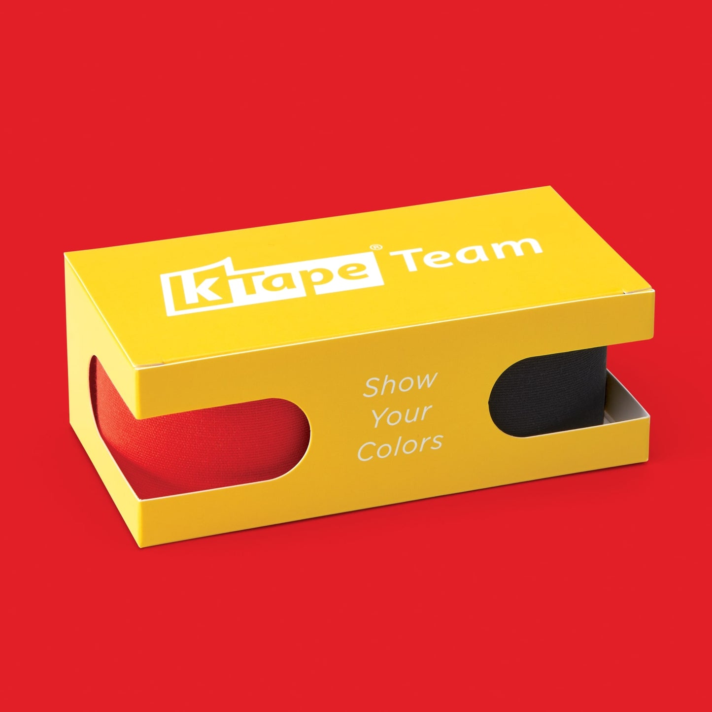 K-Tape Team Sport Red &amp; Black, Caja Yellow
