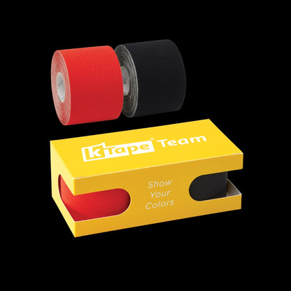 K-Tape Team Sport Red &amp; Black, Caja Yellow