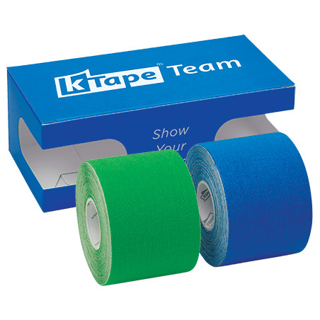 K-Tape Team Green &amp; Sport Blue, Caja port Blue