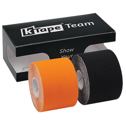 K-Tape Team Orange &amp; Black, Caja Black