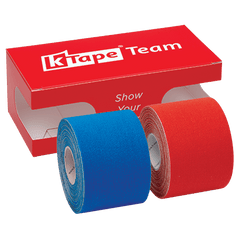 K-Tape Team Sport Blue & Sport Red, Red Box