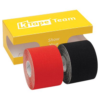 K-Tape Team Sport Red &amp; Black, Caja Yellow