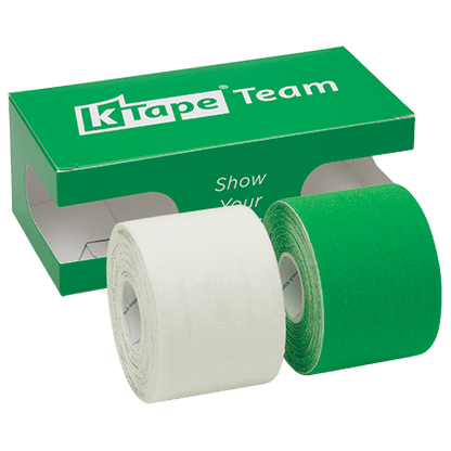 K-Tape Team White &amp; Green, Caja Green