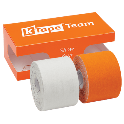 K-Tape Team White &amp; Orange, Caja Orange