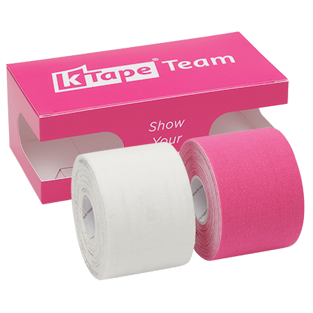 K-Tape Team White &amp; Red, Caja Red