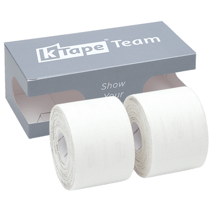 K-Tape Team White, Caja Grey