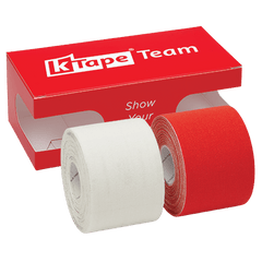 K-Tape Team White & Sport Red, Sport Red Box